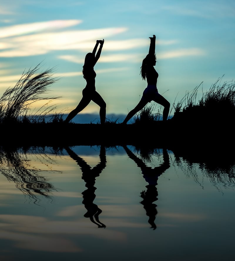 Yoga Pose at Sunset